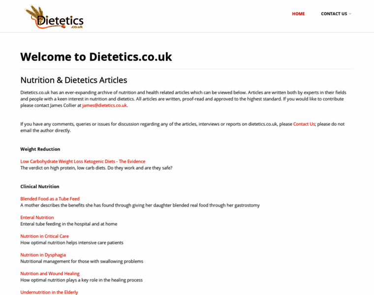 Dietetics.co.uk thumbnail