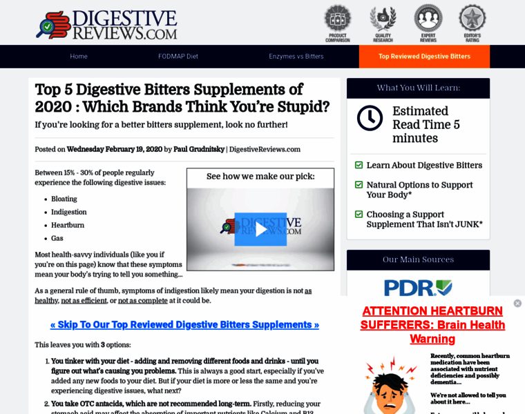 Digestivereviews.com thumbnail