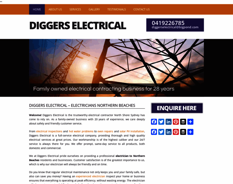 Diggerselectrical.com.au thumbnail