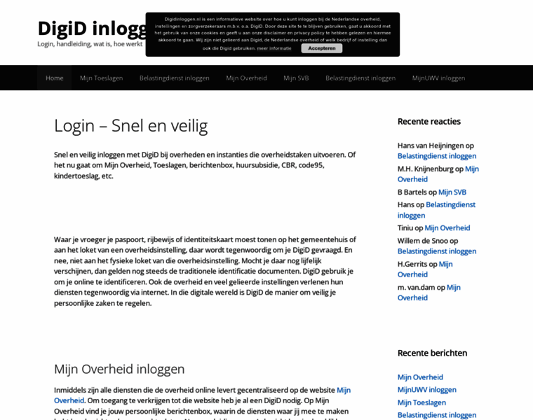 Digidinloggen.nl thumbnail