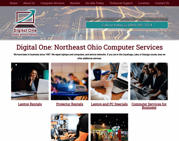 digital-one.com at WI. Cleveland Computer Services by Digital One
