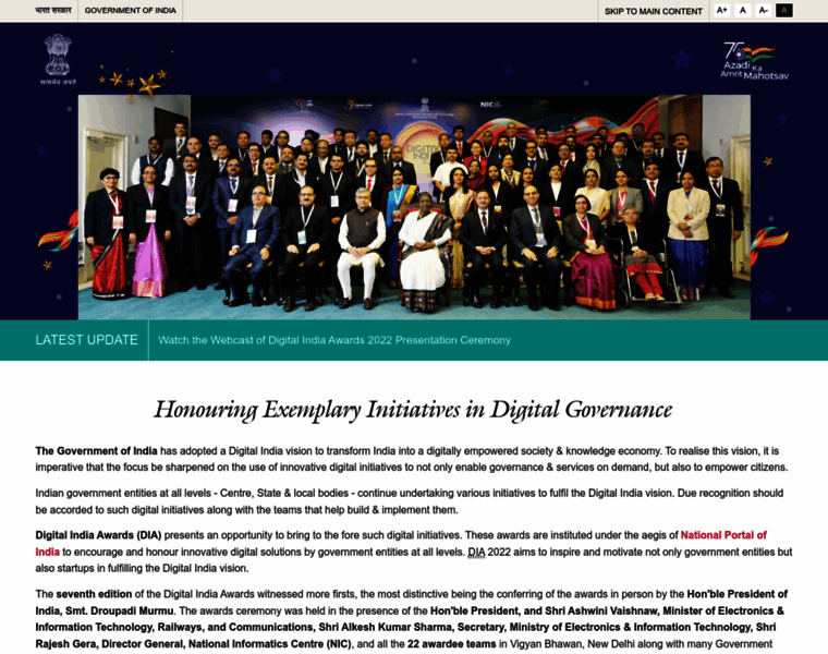 Digitalindiaawards.india.gov.in thumbnail