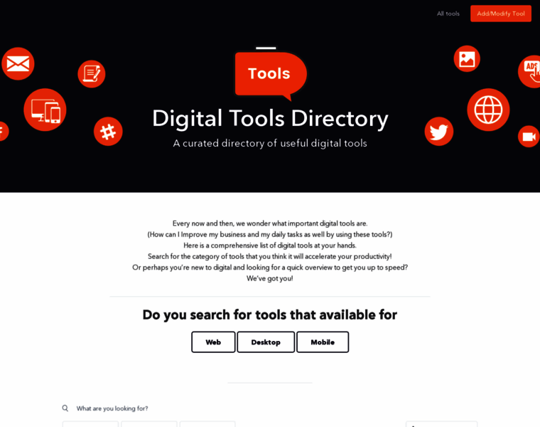 Digitaltools.directory thumbnail