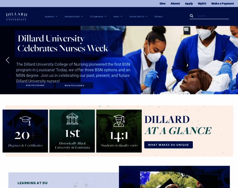 Dillard.edu thumbnail