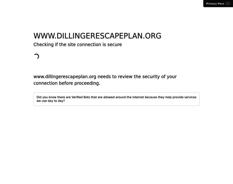 Dillingerescapeplan.org thumbnail