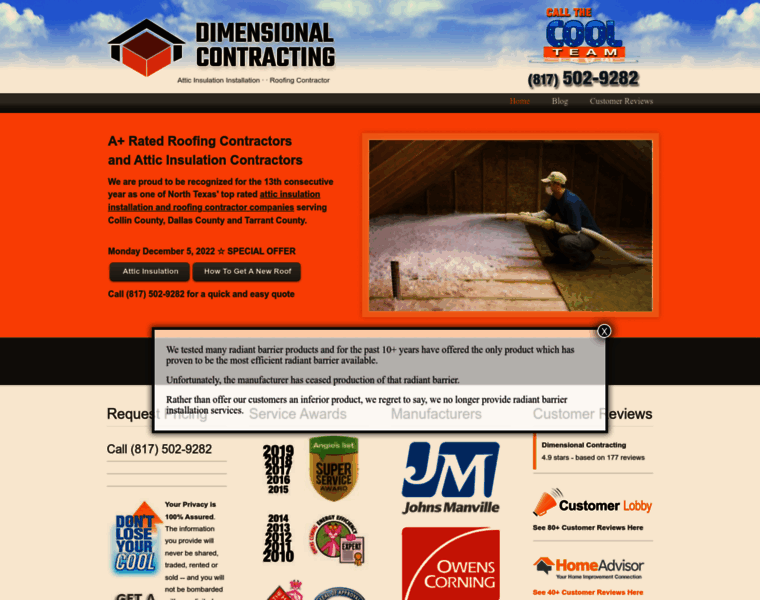 Dimensionalcontracting.com thumbnail