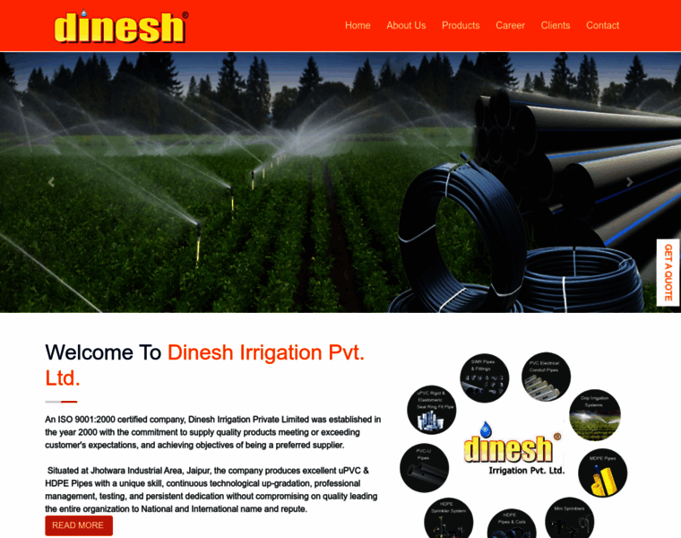 Dineshirrigation.com thumbnail