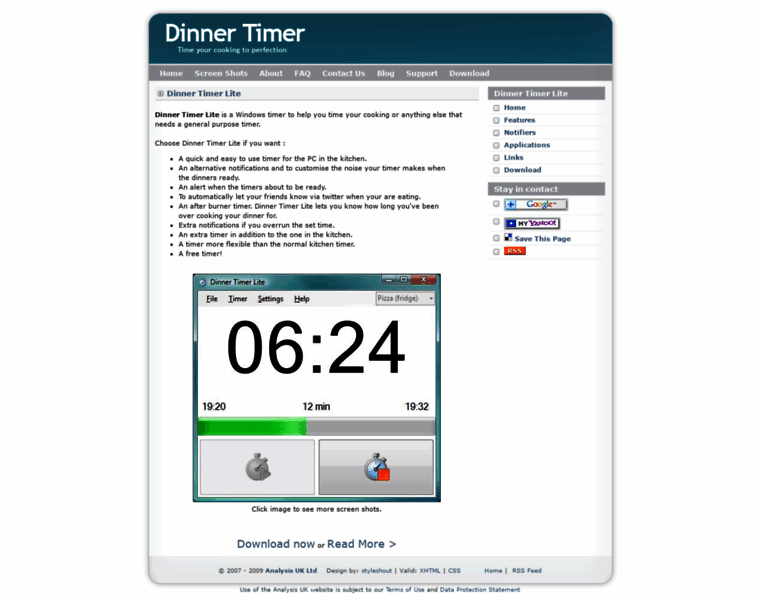 Dinnertimer.com thumbnail