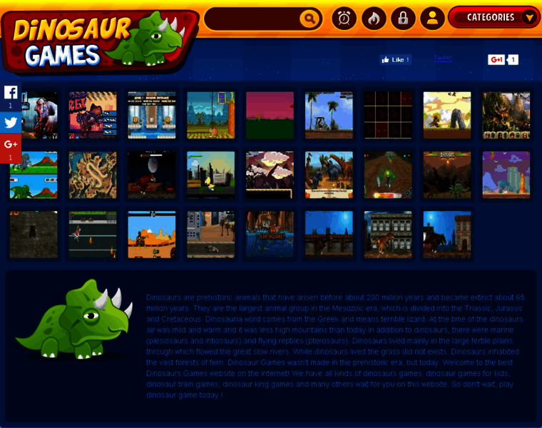 Dinosaur-games.org thumbnail