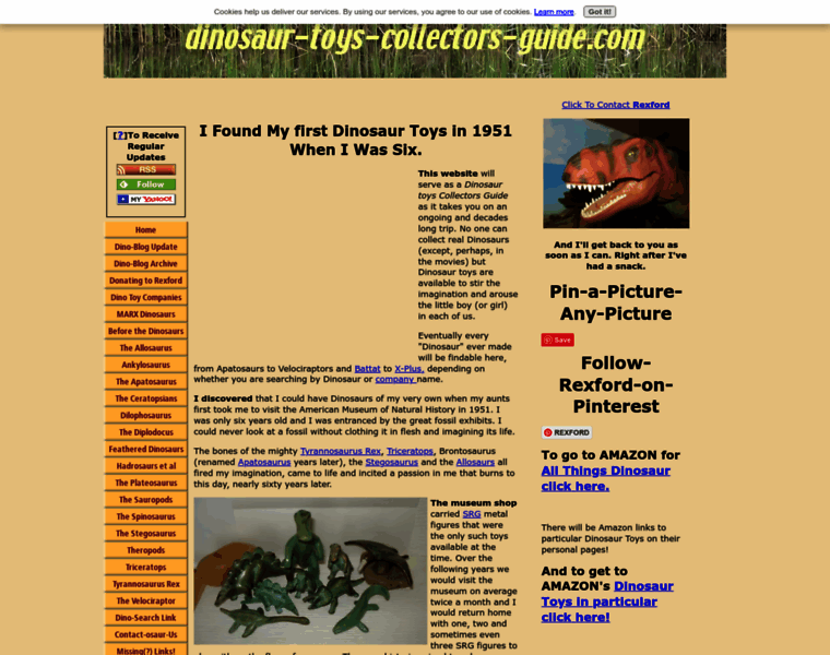 Dinosaur-toys-collectors-guide.com thumbnail