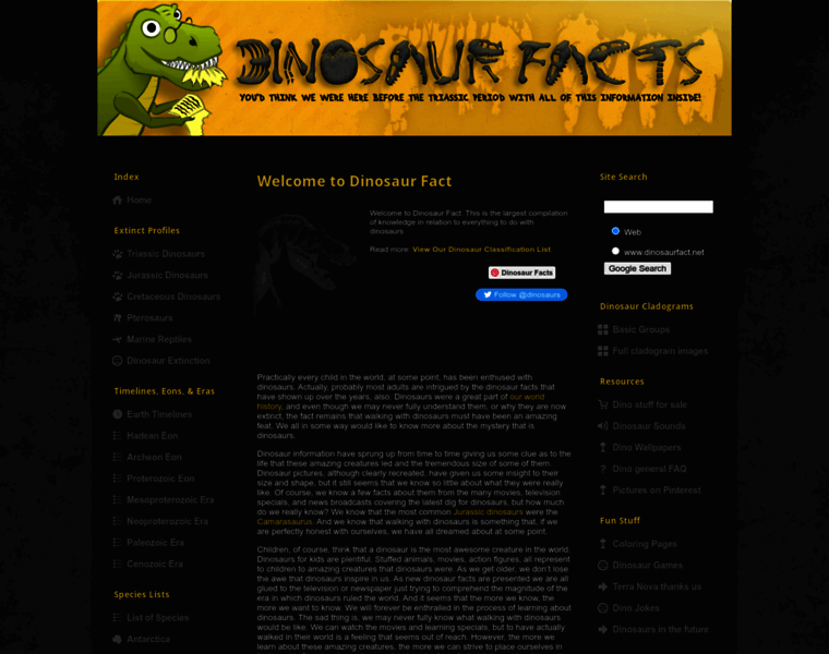 Dinosaurfact.net thumbnail
