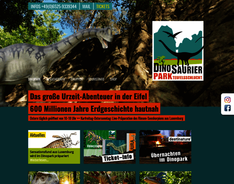 Dinosaurierpark-teufelsschlucht.de thumbnail