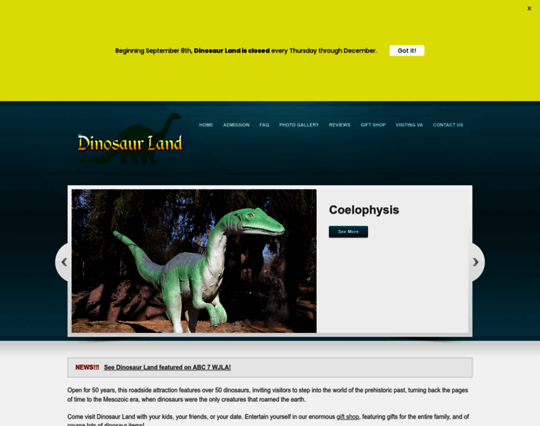 Dinosaurland.com thumbnail