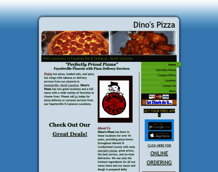 Dinospizza-nc.com thumbnail