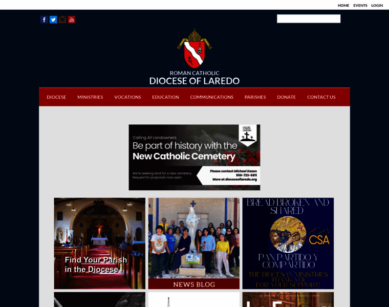 Dioceseoflaredo.org thumbnail