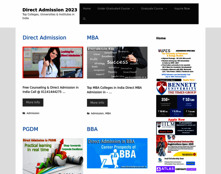 Directadmission.net.in thumbnail