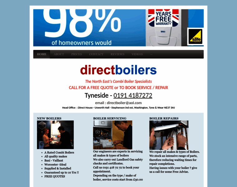 Directboilercompany.co.uk thumbnail