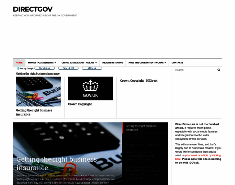 Directgov.co.uk thumbnail