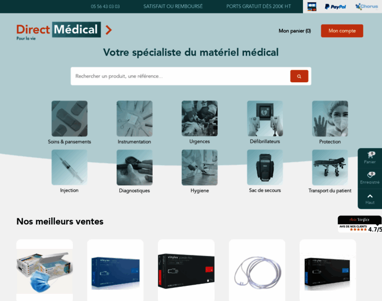 Directmedical.fr thumbnail