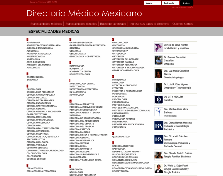 Directoriomedicomexicano.com thumbnail