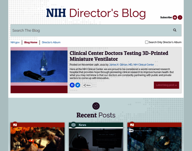 Directorsblog.nih.gov thumbnail