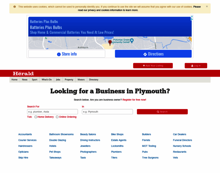 Directory.plymouthherald.co.uk thumbnail