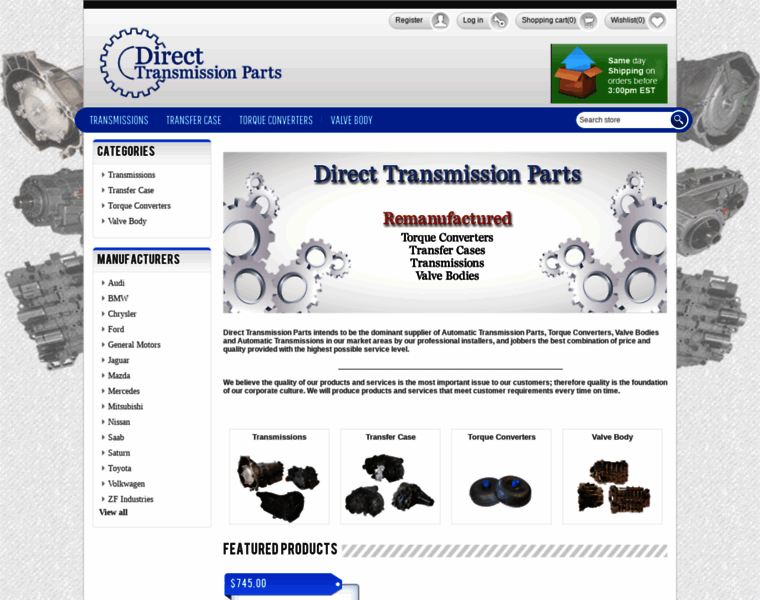 Directtransmissionparts.com thumbnail