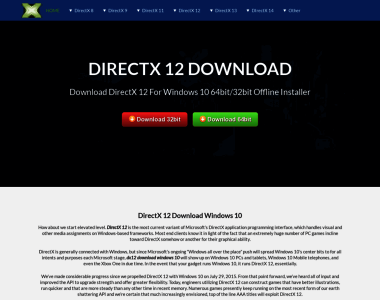 Directx12download.com thumbnail