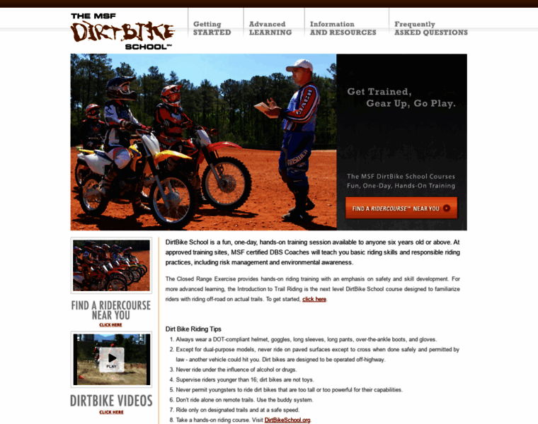 Dirtbikeschool.org thumbnail