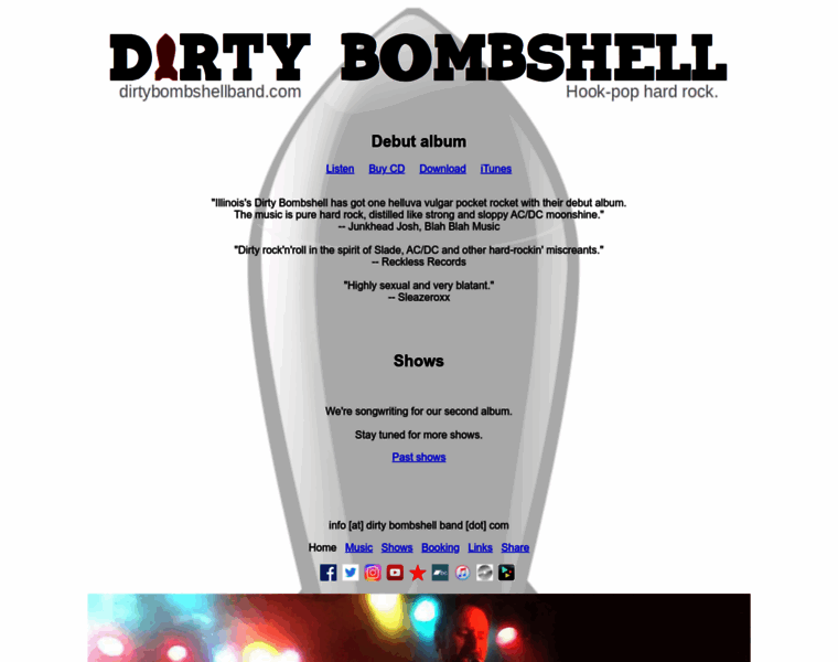 Dirtybombshellband.com thumbnail