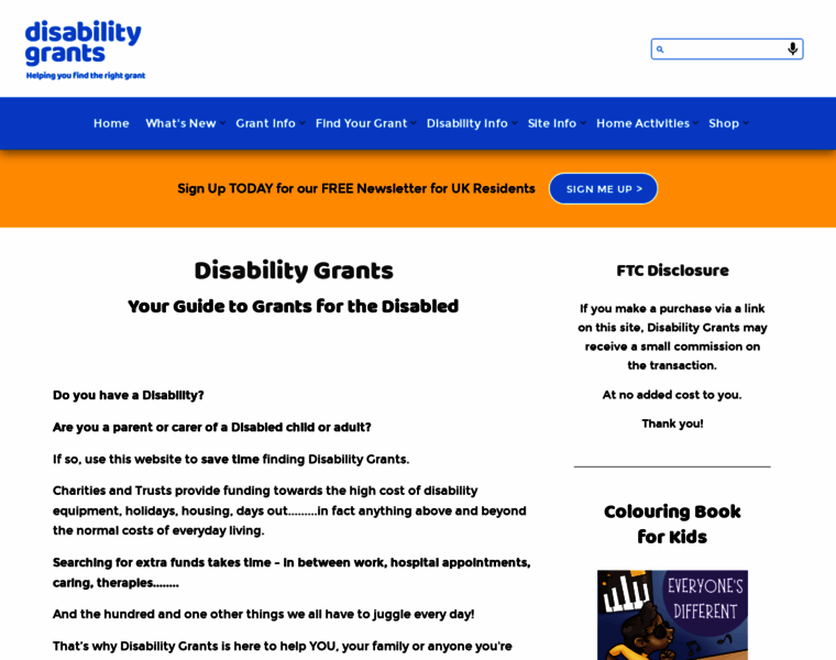 Disability-grants.org thumbnail