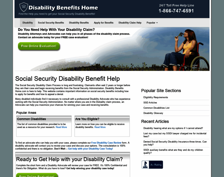 Disabilitybenefitshome.com thumbnail