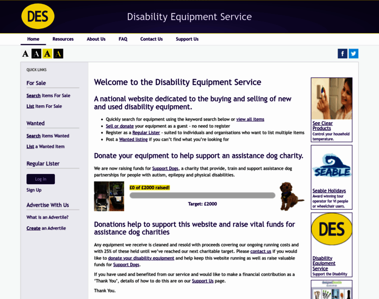 Disabilityequipmentservice.co.uk thumbnail