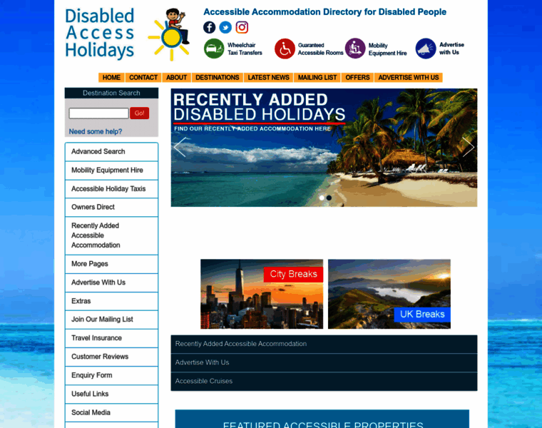 Disabledaccessholidays.com thumbnail