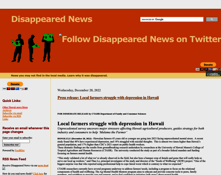 Disappearednews.com thumbnail