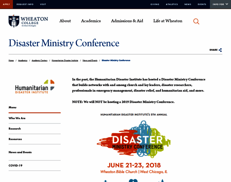 Disasterministryconference.com thumbnail