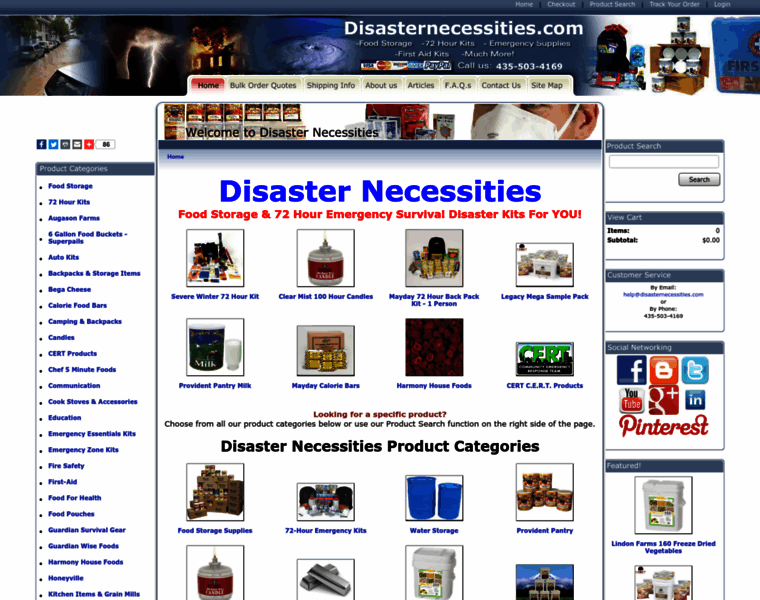 Disasternecessities.com thumbnail