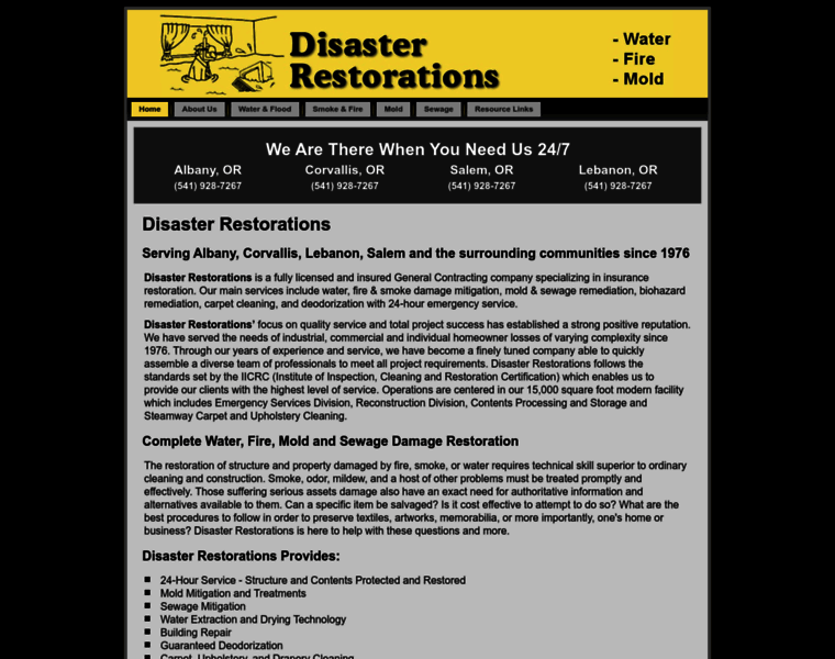 Disasterrestorations.com thumbnail