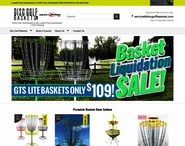 Discgolfbaskets.com thumbnail