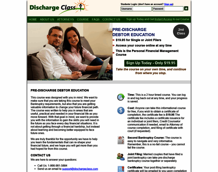 Dischargeclass.com thumbnail