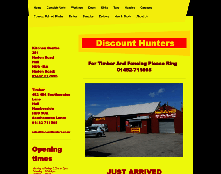 Discount-hunters-kitchen-centre.co.uk thumbnail
