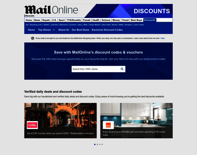 Discountcode.dailymail.co.uk thumbnail