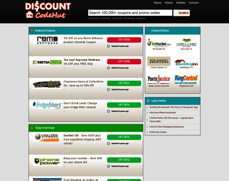 Discountcodehut.com thumbnail