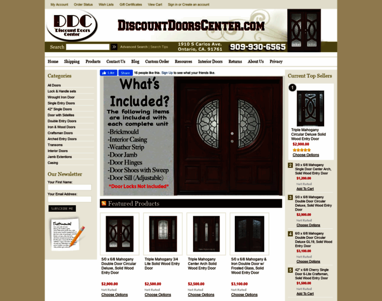 Discountdoorscenter.com thumbnail