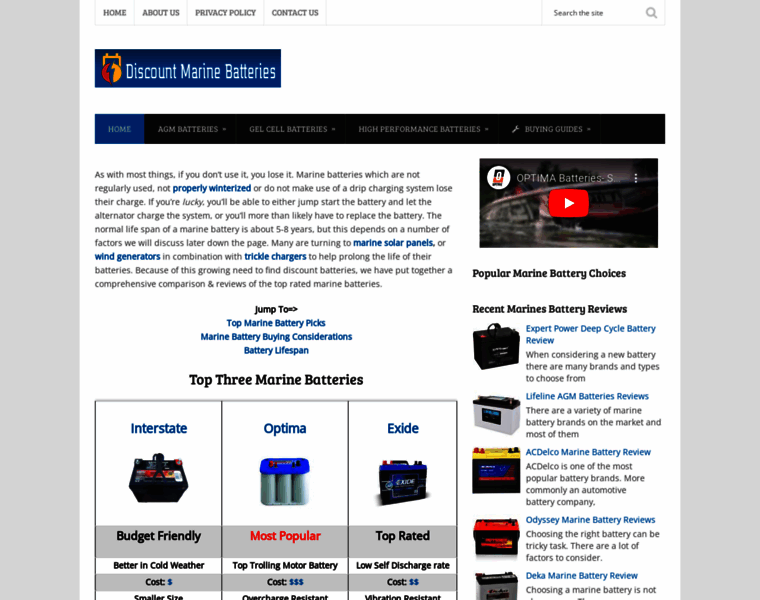 Discountmarinebatteries.com thumbnail