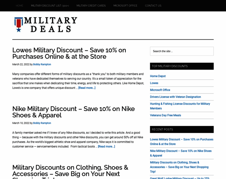 Discounts-deals4military.com thumbnail