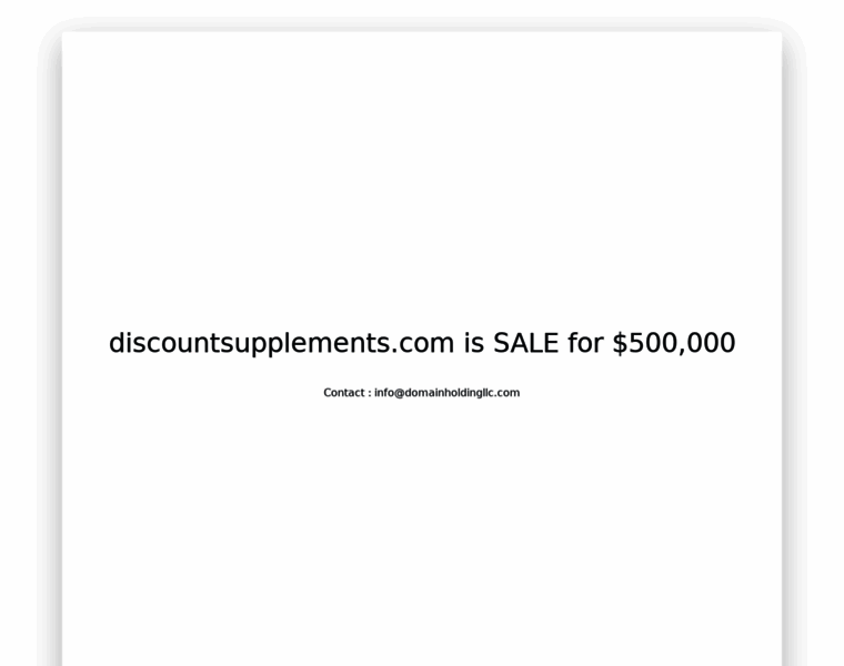 Discountsupplements.com thumbnail
