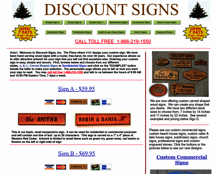 Discountwoodsigns.com thumbnail