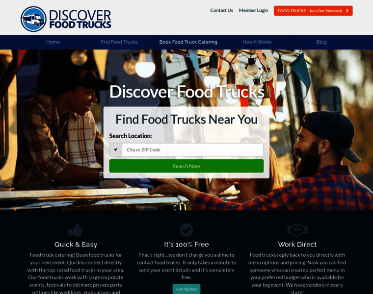 Discoverfoodtrucks.com thumbnail