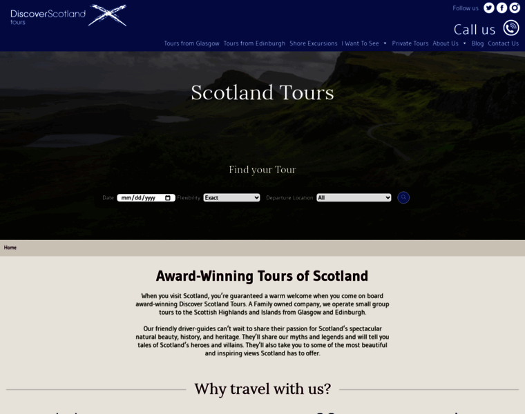 Discoverscotlandtours.com thumbnail